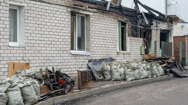 Professional Fire Damage Assessment technician working in Belleair Beach, FL